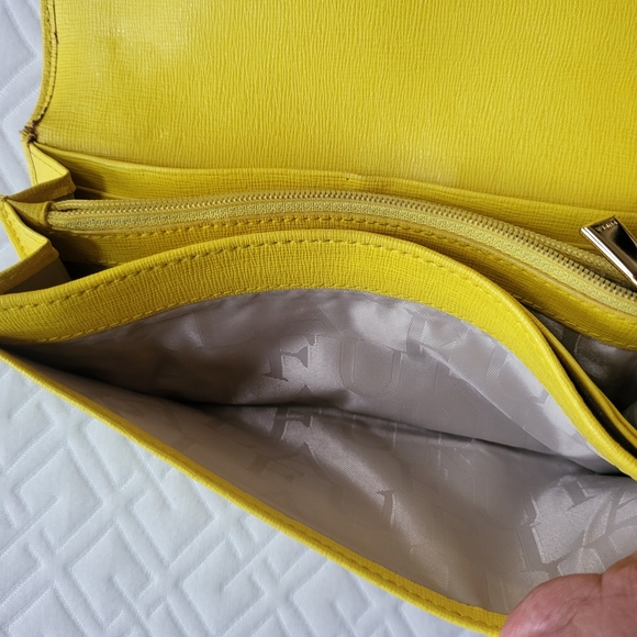Furla large Leather Babylon Continental Wallet Purse Color: Sunny 028 - Picture 8 of 11